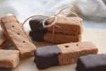 Chocolate Dipped Cinnamon Shortbread