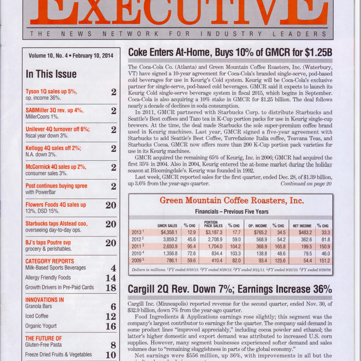 Food & Beverage Executive