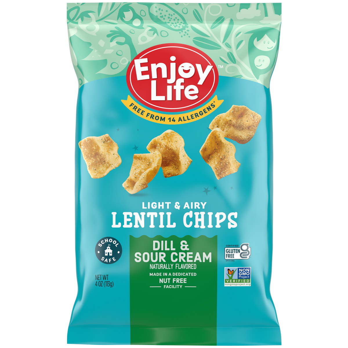 Lentil Chips Dill & Sour Cream - Allergy Friendly – Enjoy Life