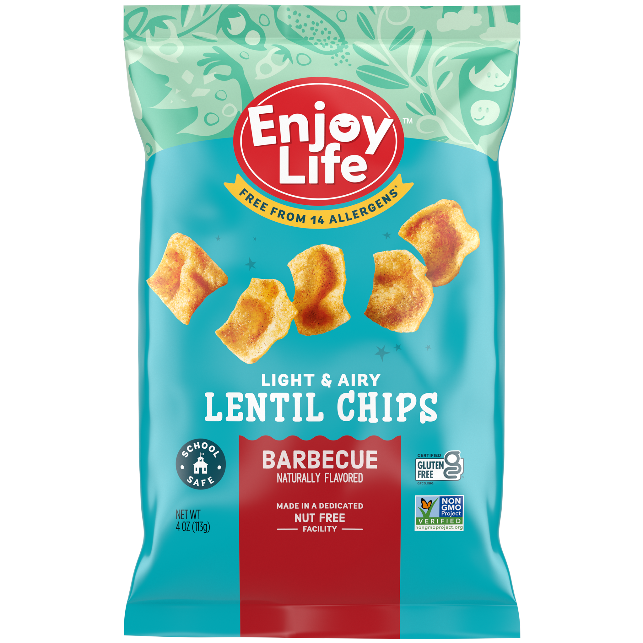 Barbecue Lentil Chips Allergy Friendly