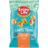 dairy free cheddar lentil chips