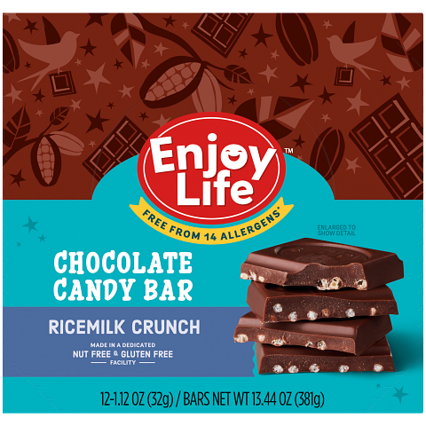 allergy free chocolate candy bar with ricemilk