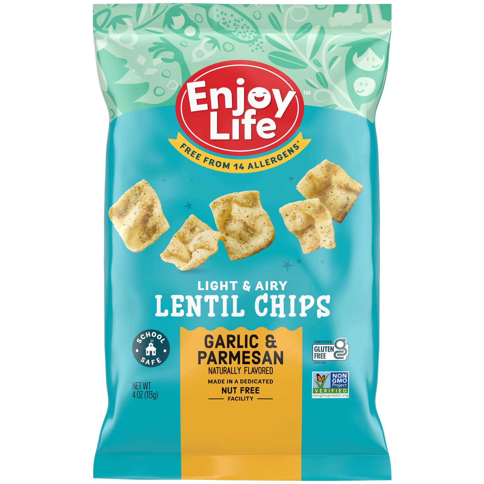Garlic & Parmesan Lentil Chips - Allergy Friendly – Enjoy Life